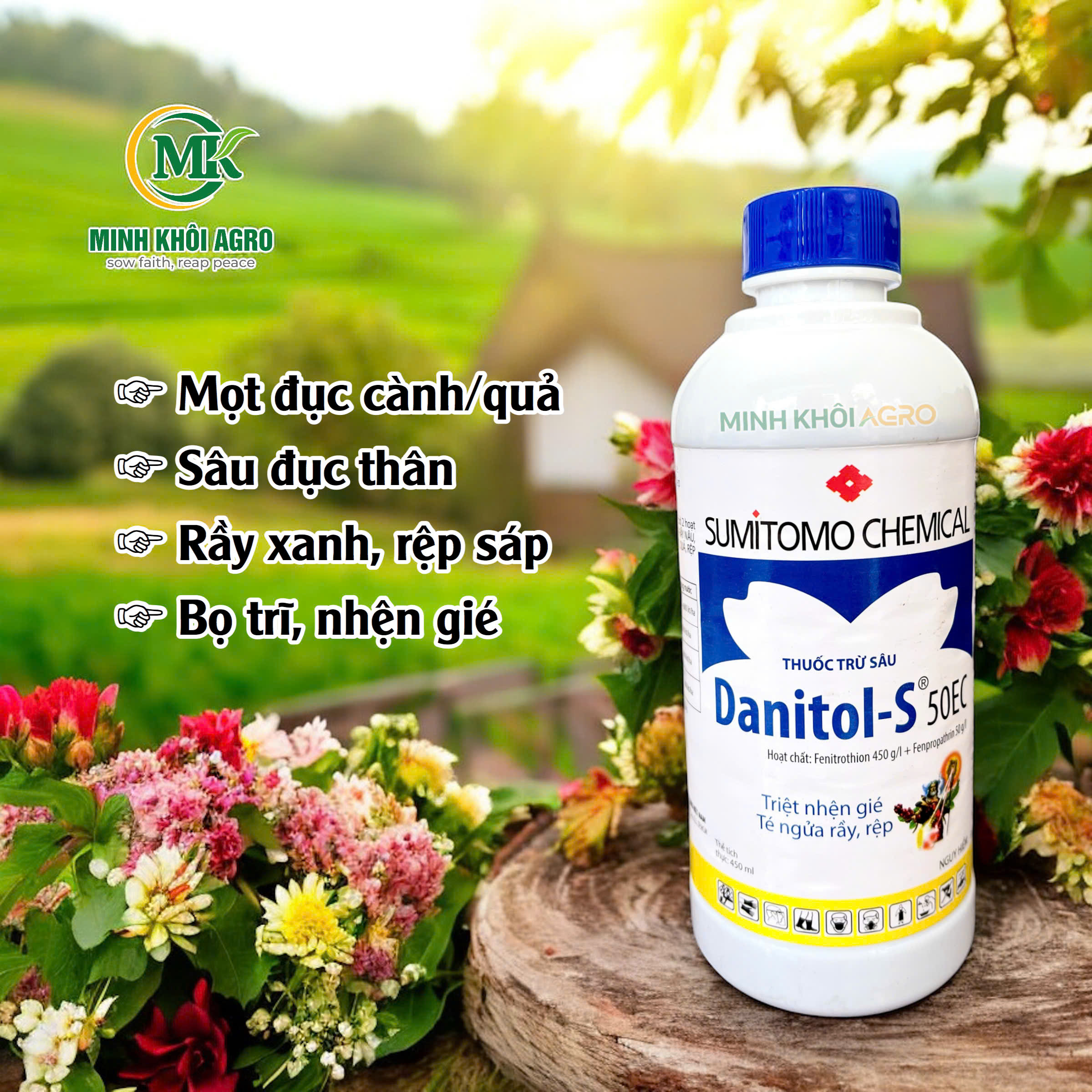 Thuốc trừ sâu rầy Danitol-S 50EC - Chai 450ml